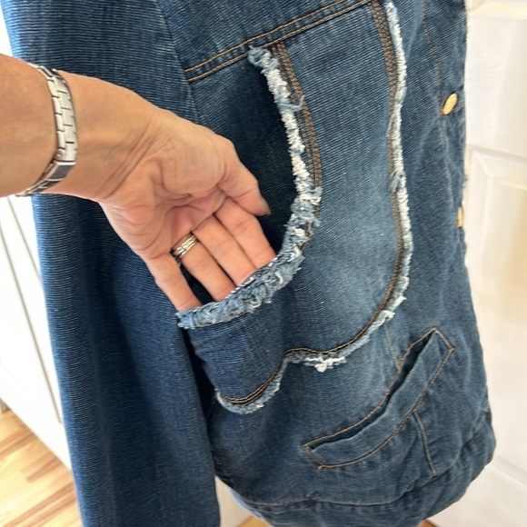 Dollhouse Removable Fur Denim Jacket Sz 2X - Picture 6 of 16
